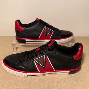 GUESS Black Red Low Top Sneakers Men’s 10.5
